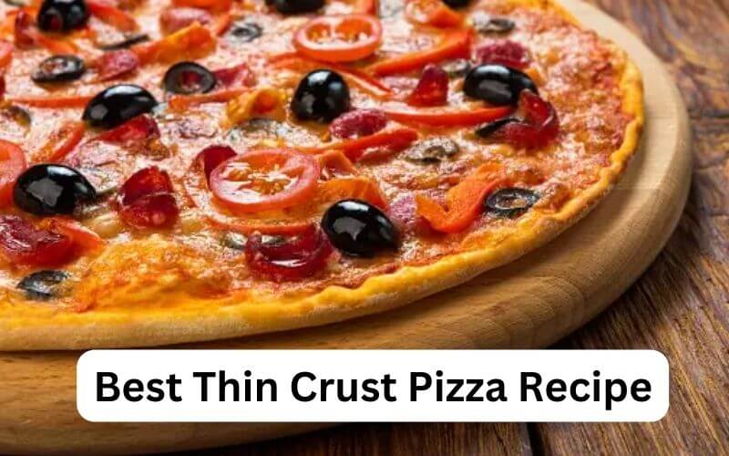 Thin crust pizza
